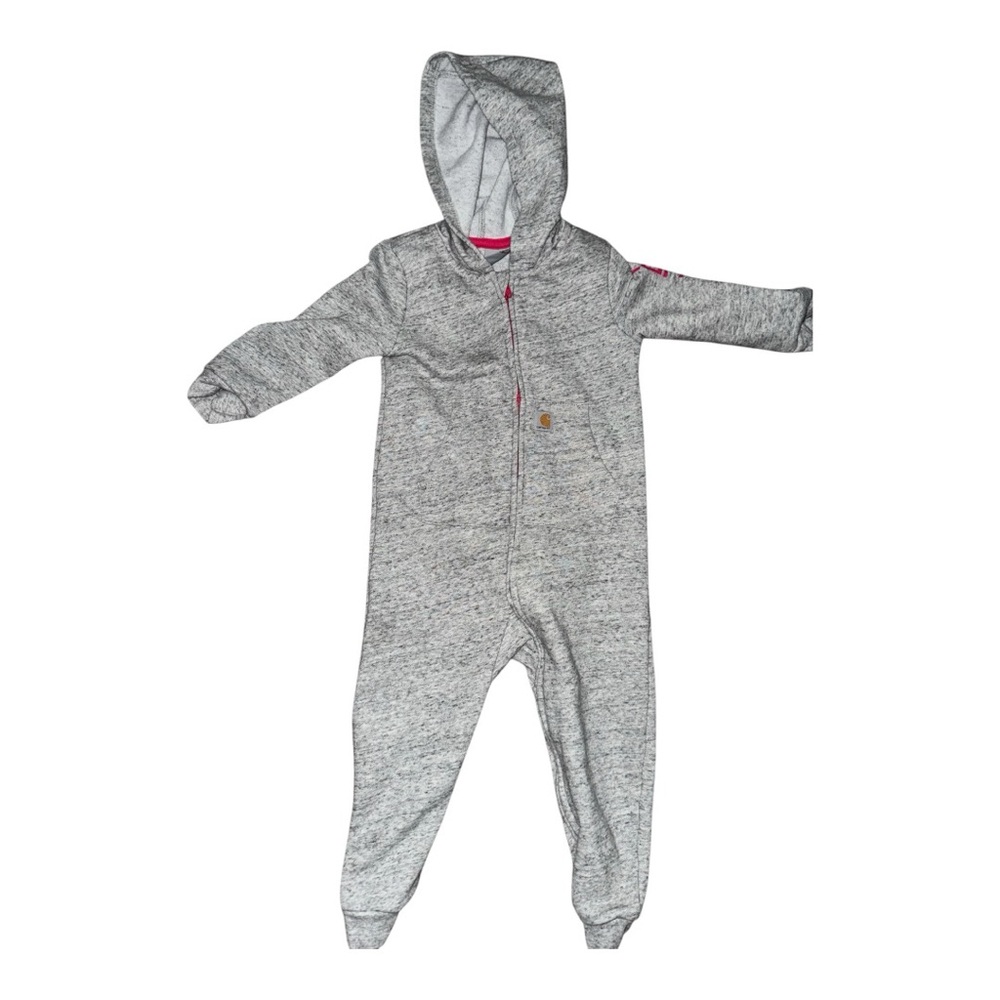 Carhartt 18 month grey zip up jumpsuit toddler baby worn once!!